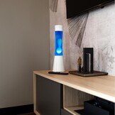 FISURA Lavalampe Wit - 39,5 cm - Inclusief Reservepeertje