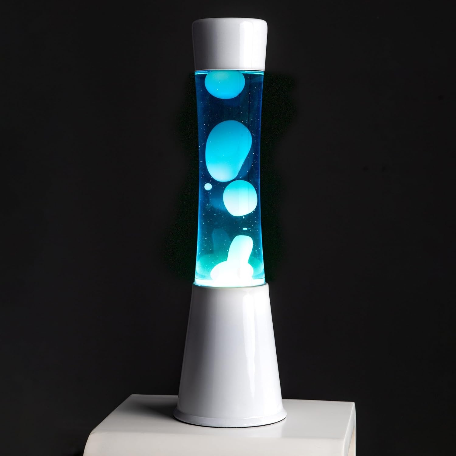 FISURA Lavalampe Wit - 39,5 cm - Inclusief Reservepeertje