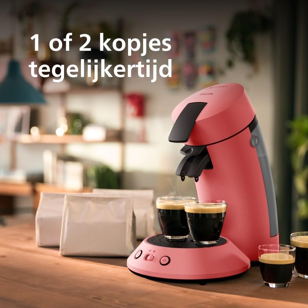 Philips Senseo Original Plus Koffiepadmachine - Soft Red