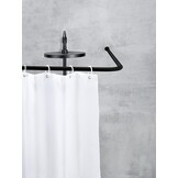 WENKO Universele Hoekdouchestang 80 x 80 cm - Aluminium - Zwart