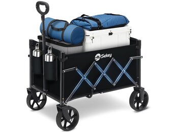 Sekey Opvouwbare Handkar - 70L - Draagvermogen 80 kg - Zwart