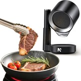 NEWTRY Draagbare afzuigkap, krachtige 3 snelheden, compacte mini-afzuigkap, draagbaar, met 2 wasbare filters, voor huis, keuken, caravan, buiten, hotpot, grill
