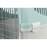 Trixie reismand capri open top lichtgrijs/salie S 61x40x38 cm