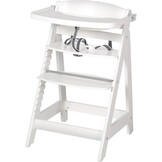 Roba Sit Fun Up hoge stoel incl. afneembare eetplank en beugel, meegroeiend van babystoel tot kinderstoel, houten hoge stoel