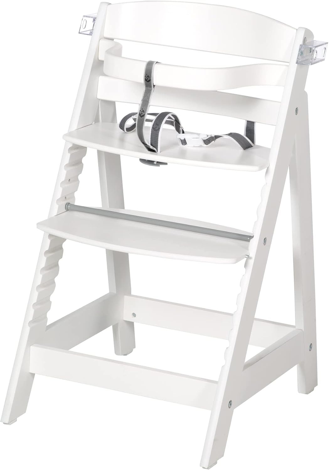 Roba Sit Fun Up hoge stoel incl. afneembare eetplank en beugel, meegroeiend van babystoel tot kinderstoel, houten hoge stoel