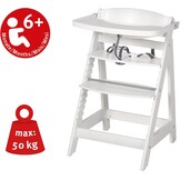 Roba Sit Fun Up hoge stoel incl. afneembare eetplank en beugel, meegroeiend van babystoel tot kinderstoel, houten hoge stoel