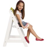 Roba Sit Fun Up hoge stoel incl. afneembare eetplank en beugel, meegroeiend van babystoel tot kinderstoel, houten hoge stoel