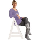 Roba Sit Fun Up hoge stoel incl. afneembare eetplank en beugel, meegroeiend van babystoel tot kinderstoel, houten hoge stoel