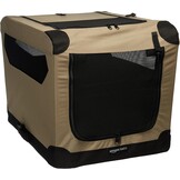 Amazon Basics Draagbare opvouwbare reiskennel met 4 deurtjes en zachte zijkanten, S 66 x 45 x 45cm - Maat S (66 x 46 x 46 cm)