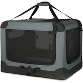 Amazon Basics Draagbare opvouwbare reiskennel met 4 deurtjes en zachte zijkanten, S 66 x 45 x 45cm - Maat S (66 x 46 x 46 cm)