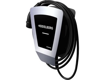 HEIDELBERG Amperfied Energy Control Plus Wallbox 11 kW, zilver/zwart, met 7,5 m laadkabel