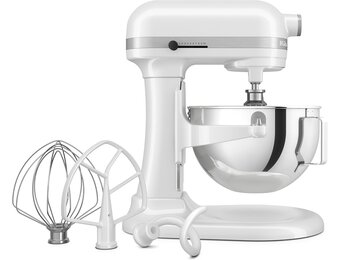 KitchenAid HEAVY DUTY 5KSM55SXXEWH Planetaria met hefschaal, 5,2 liter, wit