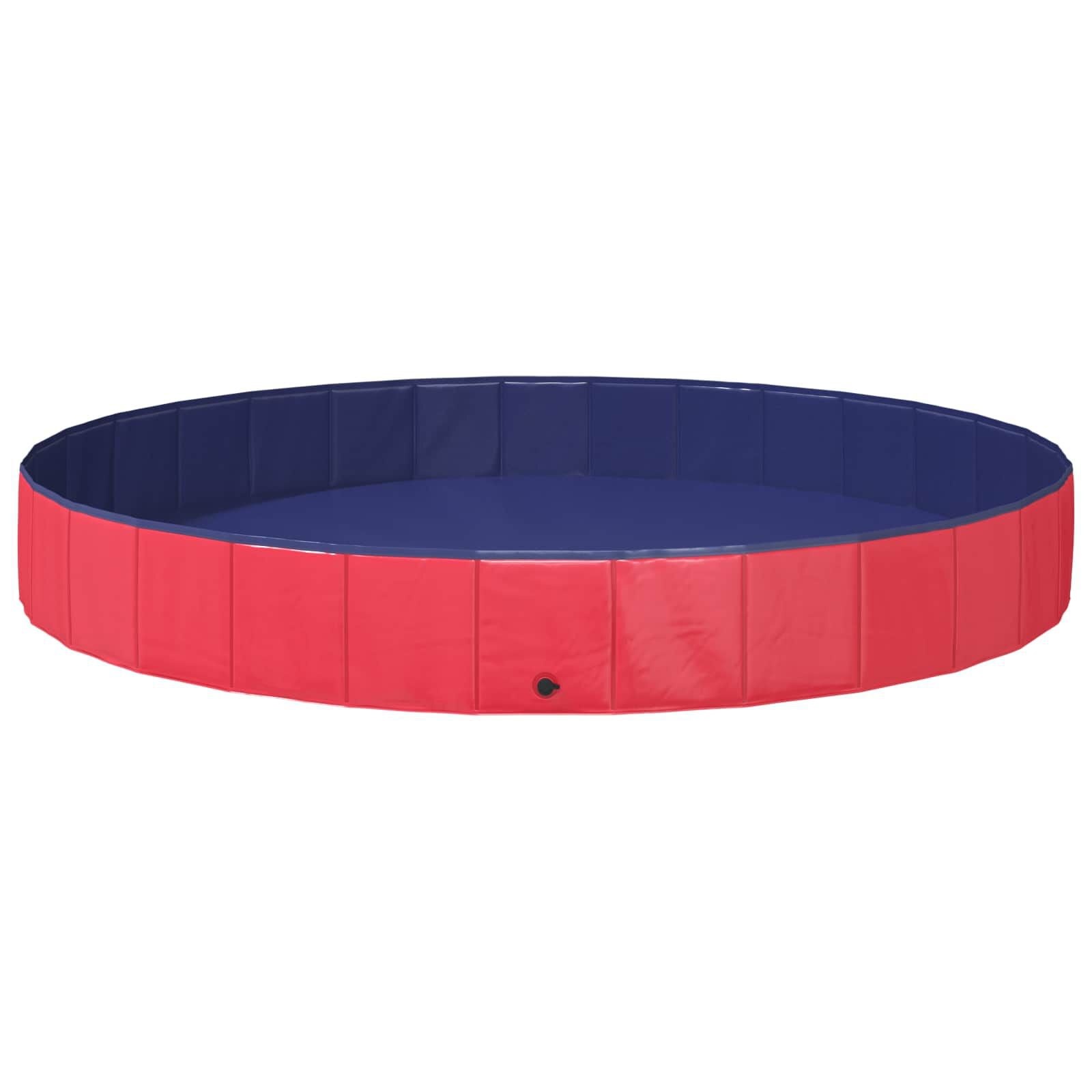 vidaXL Honden zwembad Ø300 x 38 cm Dik PVC Rood
