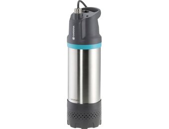 Gardena Dompel-Drukpomp 6100/5 inox automatic: Automatische dompel-drukpomp met een capaciteit van 6100 l/h, met vuilfilter, geluidsarm, geïntegreerde droogloopbeveiliging (1773-20) - Maat Tot 6.100 l/u met automaat