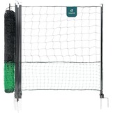 vounot Kippennetset, 30 m, van robuust PE, met toegangsdeur voor buitenverblijf hekken, gevogelte, bescherming voor kippen, eenden, palen, dubbele punten, accessoires inbegrepen - Maat 30M