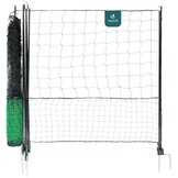 vounot Kippennetset, 30 m, van robuust PE, met toegangsdeur voor buitenverblijf hekken, gevogelte, bescherming voor kippen, eenden, palen, dubbele punten, accessoires inbegrepen - Maat 30M