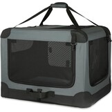Amazon Basics Draagbare Hondenbench - Opvouwbaar - Maat L (91 x 61 x 61 cm) - Grijs