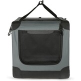 Amazon Basics Draagbare Hondenbench - Opvouwbaar - Maat L (91 x 61 x 61 cm) - Grijs