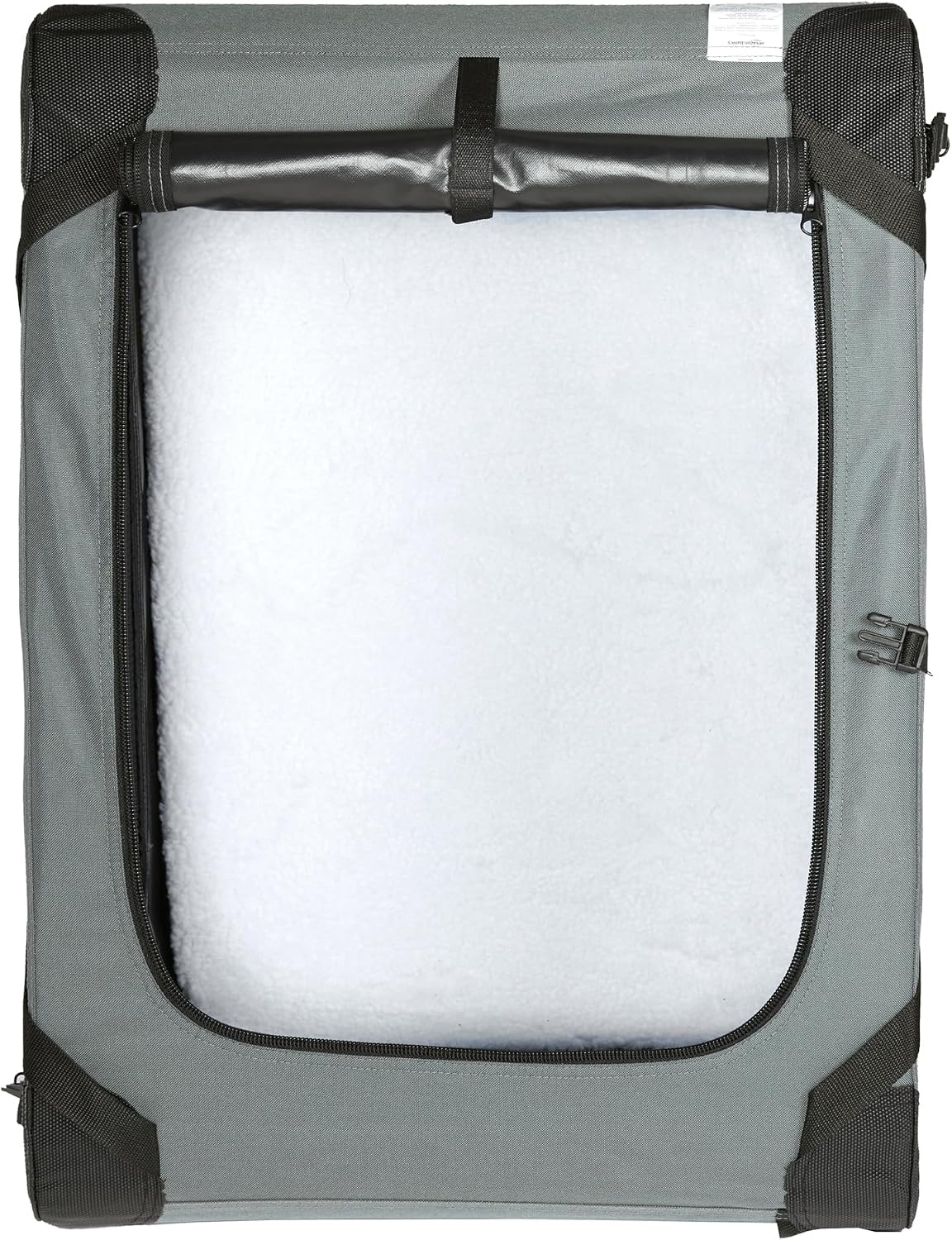 Amazon Basics Draagbare Hondenbench - Opvouwbaar - Maat L (91 x 61 x 61 cm) - Grijs