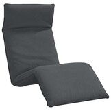 vidaXL Ligstoel inklapbaar 175x54x8,5 cm Oxford stof antracietkleurig