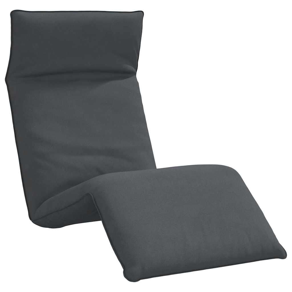 vidaXL Ligstoel inklapbaar 175x54x8,5 cm Oxford stof antracietkleurig