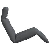vidaXL Ligstoel inklapbaar 175x54x8,5 cm Oxford stof antracietkleurig