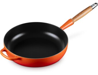 Le Creuset Signature Sautépan met houten handvat 28 cm - Ofenrot