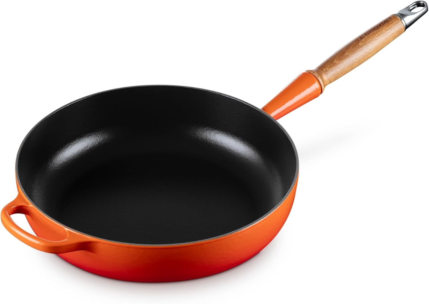 Le Creuset Signature Sautépan met houten handvat 28 cm - Ofenrot