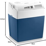 MOBICOOL ME27 elektrische koelbox 26L – 12V en 230V – Draagbare camping koelbox voor auto, vrachtwagen en outdoor gebruik – Betrouwbare koelprestaties onderweg – Blauw
