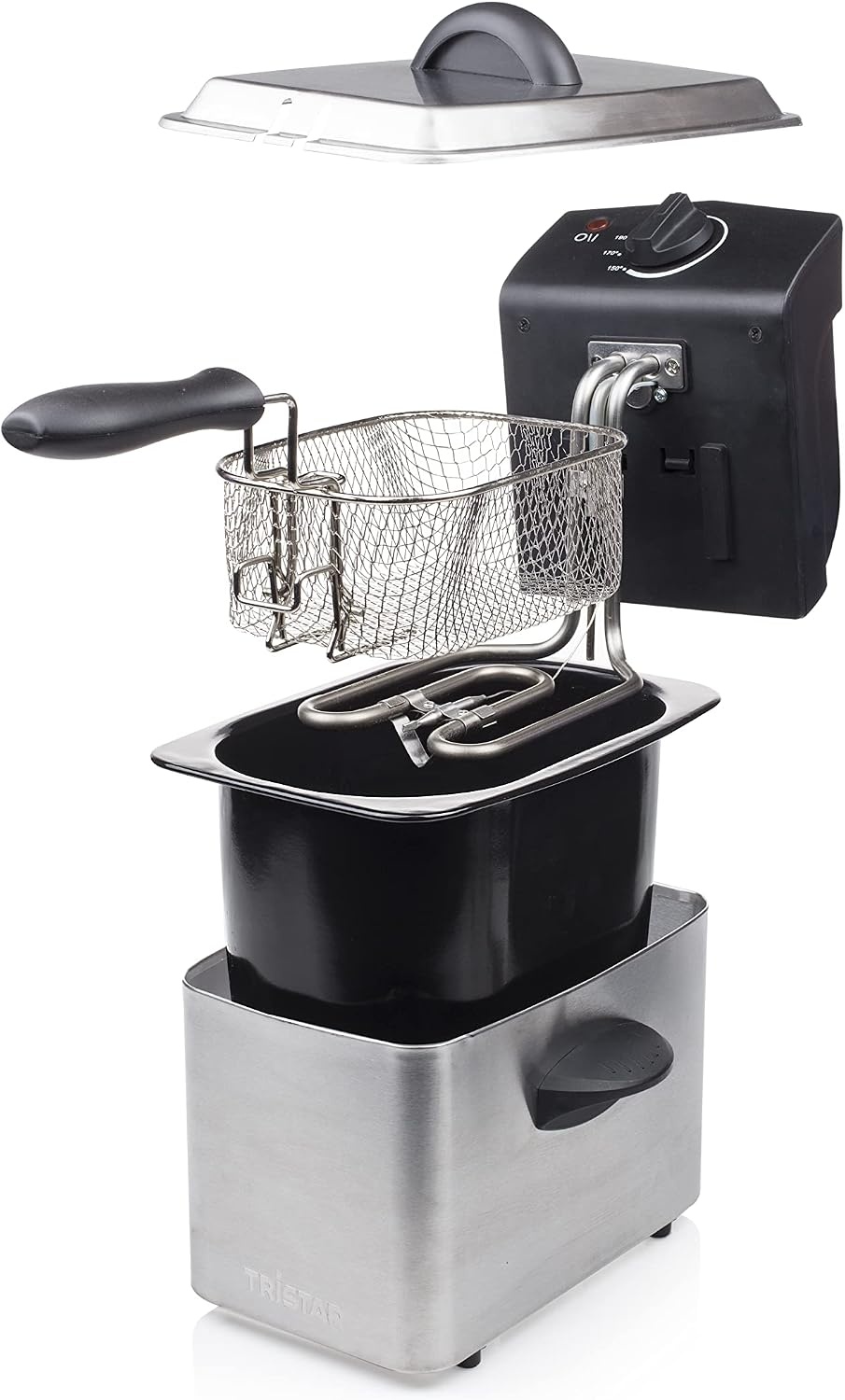 Tristar FR-6919 Friteuse – Compacte 2 liter Frituurpan – 800 Watt - Maat 2 Liter