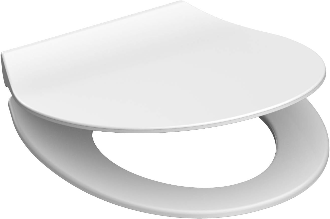 Schütte Slimline Toiletbril met Soft-close en Quick-release - Wit - 45 x 37 cm