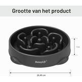Mateeylife Anti-slok Hondenkom | Slow Feeder | Medium/Groot Hond | Groot | Zwart | 1st