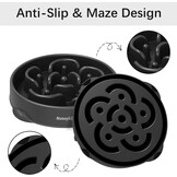 Mateeylife Anti-slok Hondenkom | Slow Feeder | Medium/Groot Hond | Groot | Zwart | 1st