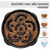 Mateeylife Anti-slok Hondenkom | Slow Feeder | Medium/Groot Hond | Groot | Zwart | 1st
