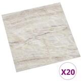 vidaXL Vloerplanken 20 st zelfklevend 1,86 m² PVC beige