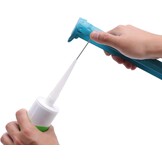 Amazon Basics Kitspuit voor 310 ml patronen, blauw/grijs, 12:1 overbrengingsverhouding