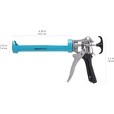 Amazon Basics Kitspuit voor 310 ml patronen, blauw/grijs, 12:1 overbrengingsverhouding