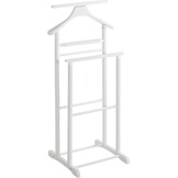 HAKU Dressboy Kledingstandaard - Wit - Massief Hout - 47 x 102 x 36 cm