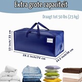VENO 4-pack verhuiszakken Heavy-Duty extra groot met rugzakriemen, benodigdheden voor verhuizing, sterke handgrepen en ritssluitingen, kledingopslag, verpakking, waszakken, herbruikbaar en duurzaam
