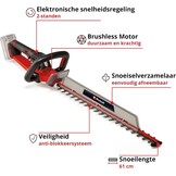 Einhell Professional Accu Heggenschaar GP-CH 18/61 Li BL - 61 cm - Rood - Zonder accu