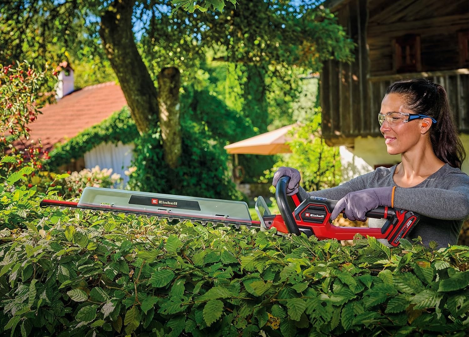 Einhell Professional Accu Heggenschaar GP-CH 18/61 Li BL - 61 cm - Rood - Zonder accu