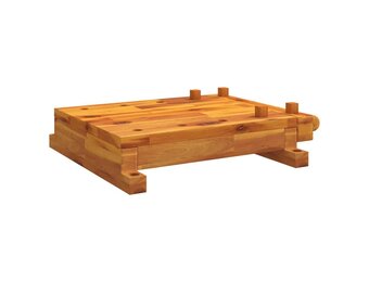 vidaXL Tafelwerkbank met bankschroef 52x44x9,5 cm massief acaciahout