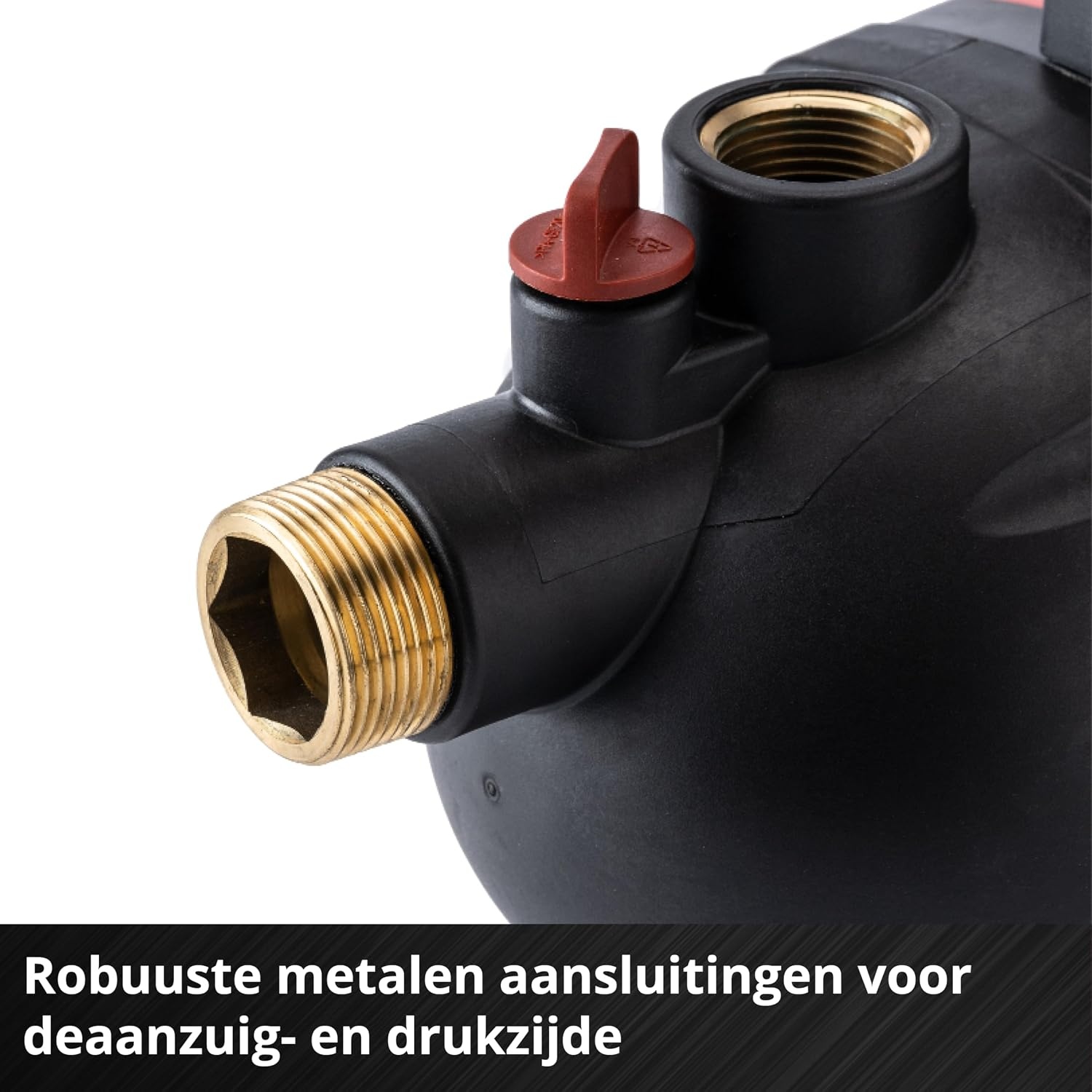 Einhell Accu-Tuinpomp AQUINNA 36/30 Set - Rood/Zwart - Inclusief 4 meter zuigslang