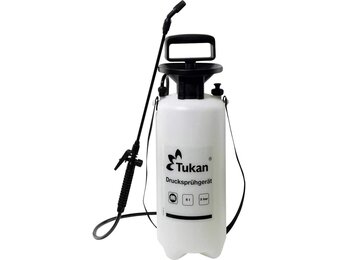 TUKAN Drukspuit 5 Liter | Tuinspuit en sproeier voor plantenbescherming | 5 L inhoud | Verstelbare sproeikop | Sproeifles voor planten | Efficiënt spuiten voor huis & tuin