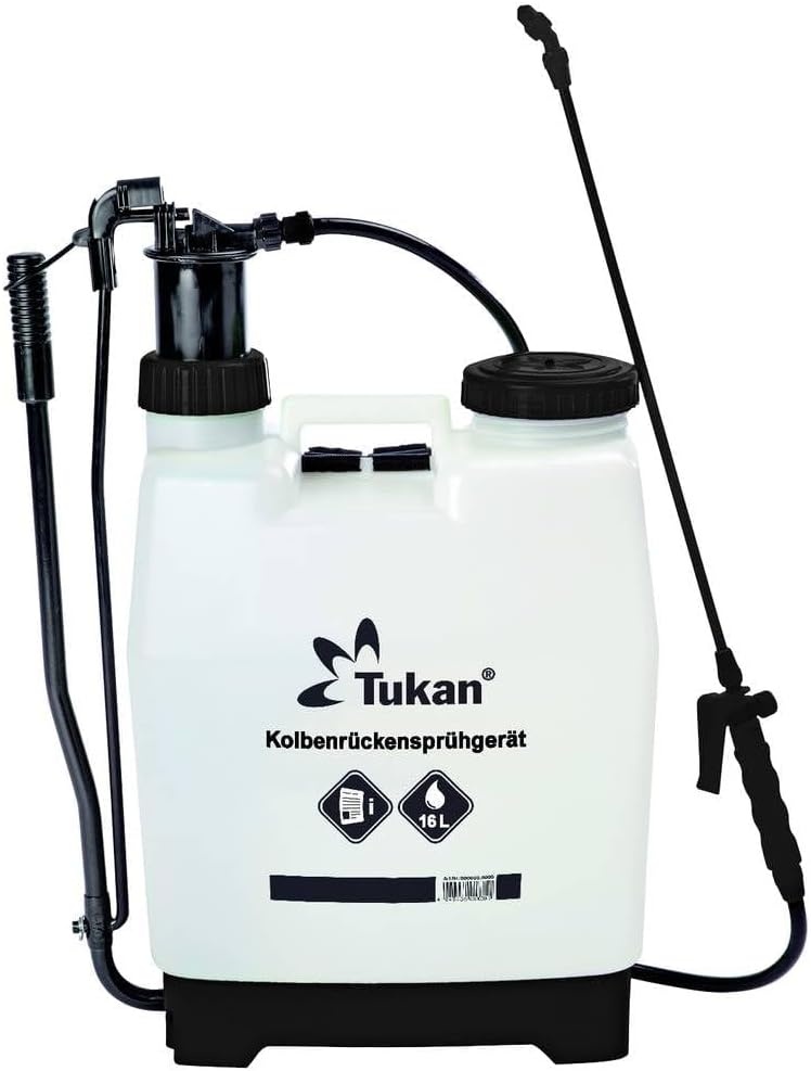 TUKAN Drukspuit 5 Liter | Tuinspuit en sproeier voor plantenbescherming | 5 L inhoud | Verstelbare sproeikop | Sproeifles voor planten | Efficiënt spuiten voor huis & tuin