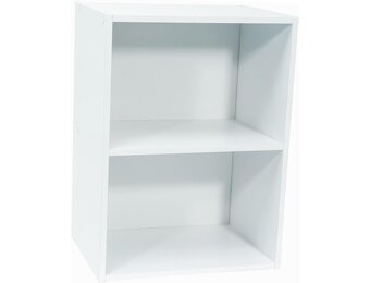 WerkaPro 9669 – opbergkast – 54 x 40 x 29 cm – wit – 2 holletjes – levering in een set