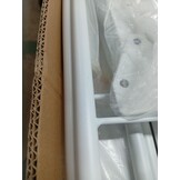 vidaXL Bedframe zonder matras opvouwbaar 75x190 cm staal wit