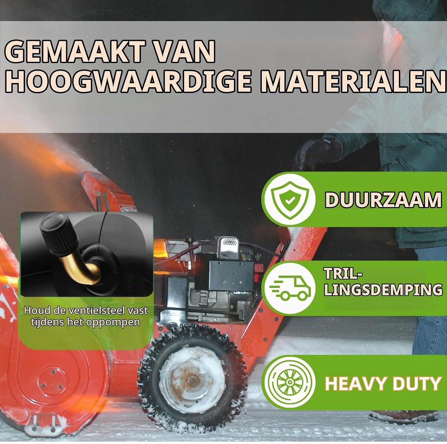 2x Binnenband 3.00/3.25-8 inch met TR87 ventiel voor kruiwagen en steekwagen