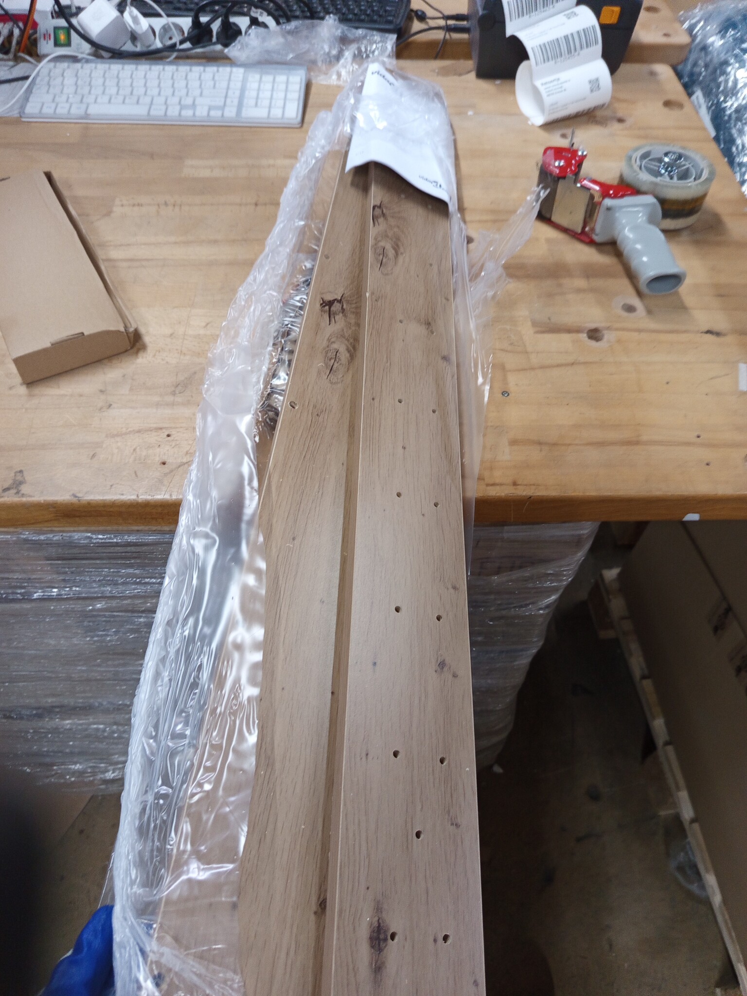 vidaXL Wandgemonteerde kapstok Muurmontage Artisan Eiken Bewerkt hout