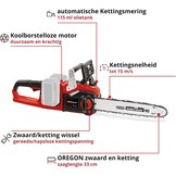 Einhell Professional Accu Kettingzaag GP-LC 36/35 Li-Solo - 35 cm zwaard - 36V